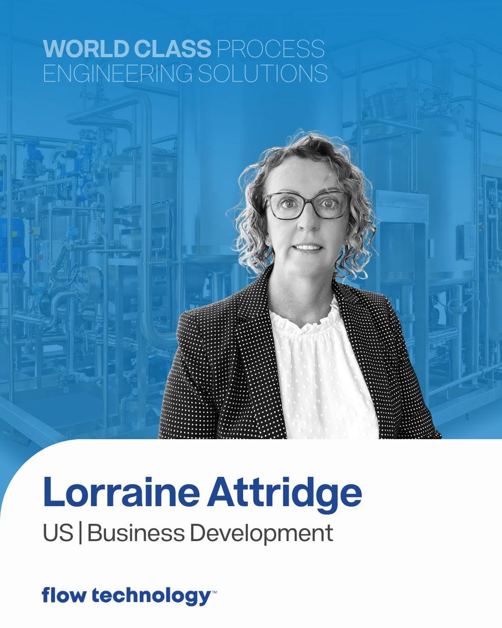 We're delighted to welcome Lorraine Attridge to Flow Technology as part of our US Business Development team.